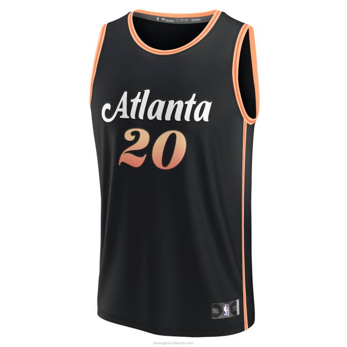 NBA 0F6D3079 atlanta hawks john collins jersey negro de ruptura rápida