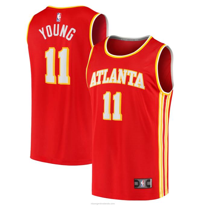 NBA 0F6D334 atlanta hawks trae camiseta roja joven de jugador de quiebre rápido