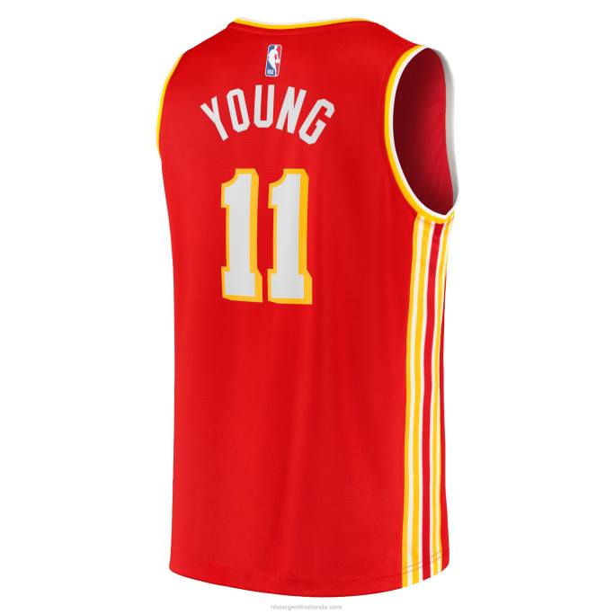 NBA 0F6D334 atlanta hawks trae camiseta roja joven de jugador de quiebre rápido