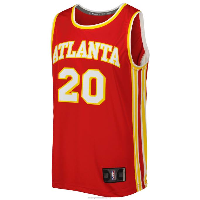 NBA 0F6D5370 atlanta hawks john collins camiseta roja de jugador de descanso rápido