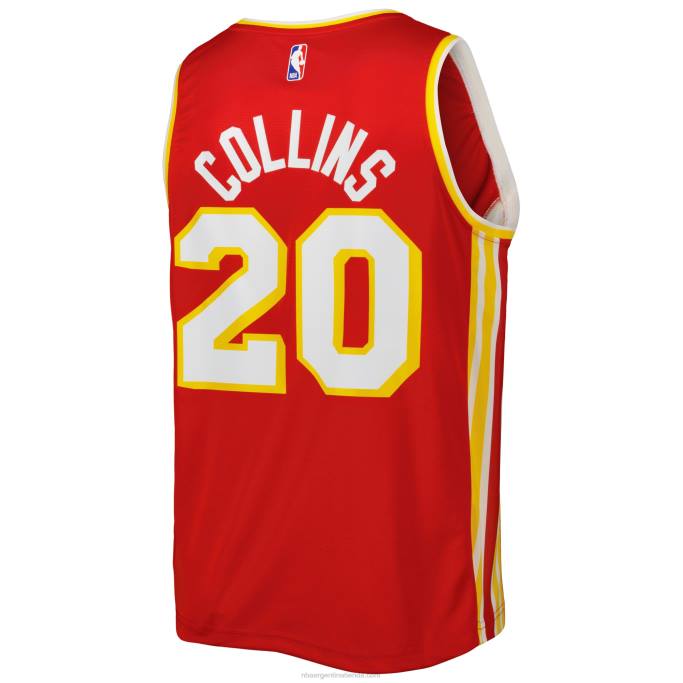 NBA 0F6D5370 atlanta hawks john collins camiseta roja de jugador de descanso rápido