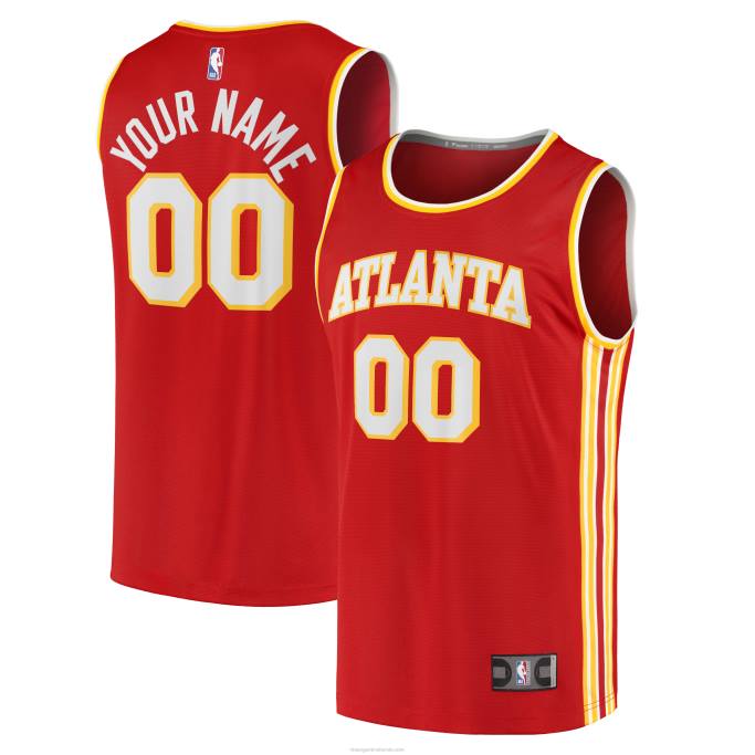 NBA 0F6D7139 atlanta hawks rojo 2020 fast break réplica camiseta personalizada