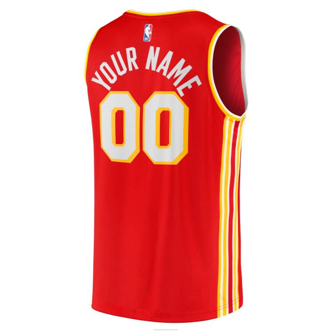NBA 0F6D7139 atlanta hawks rojo 2020 fast break réplica camiseta personalizada