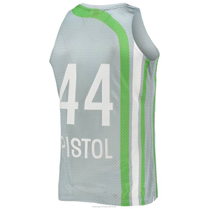 NBA 0F6D7575 atlanta hawks pete maravich plata 75 aniversario 1971-72 hardwood classics swingman jersey