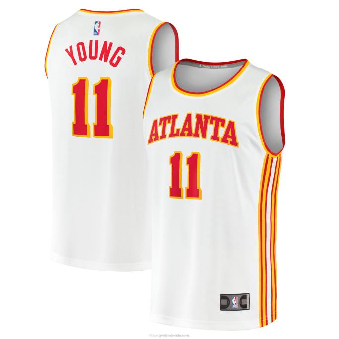 NBA 0F6D847 atlanta hawks trae camiseta blanca joven de jugador de quiebre rápido