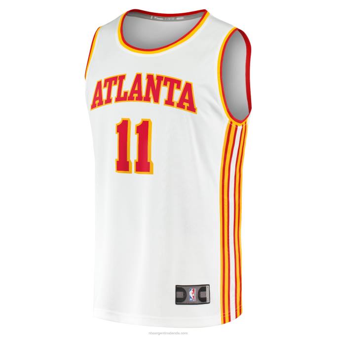 NBA 0F6D847 atlanta hawks trae camiseta blanca joven de jugador de quiebre rápido