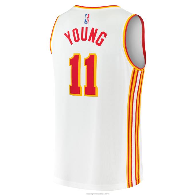 NBA 0F6D847 atlanta hawks trae camiseta blanca joven de jugador de quiebre rápido