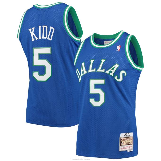 NBA 0F6D1071 dallas mavericks jason kid d mitchell & ness blue hardwood classics swingman player jersey