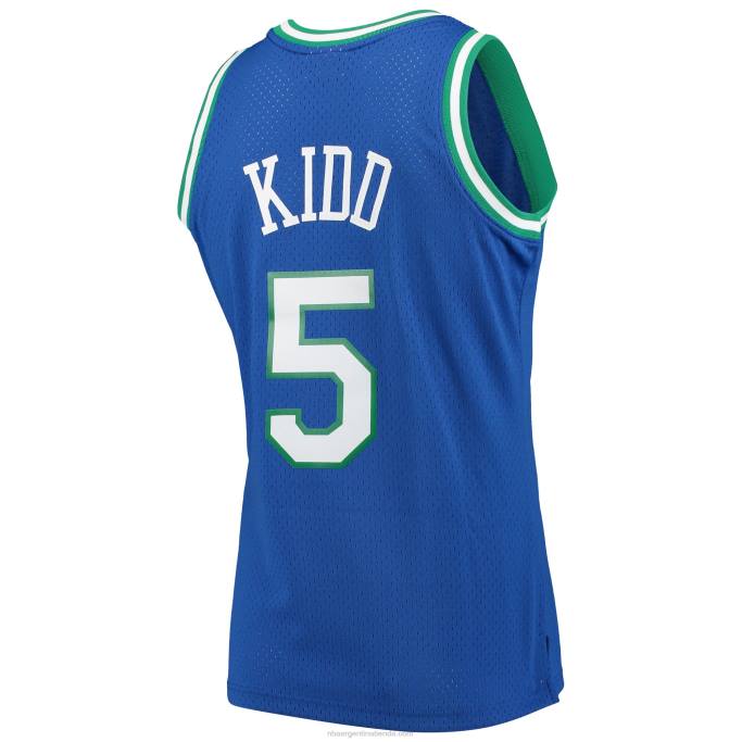NBA 0F6D1071 dallas mavericks jason kid d mitchell & ness blue hardwood classics swingman player jersey