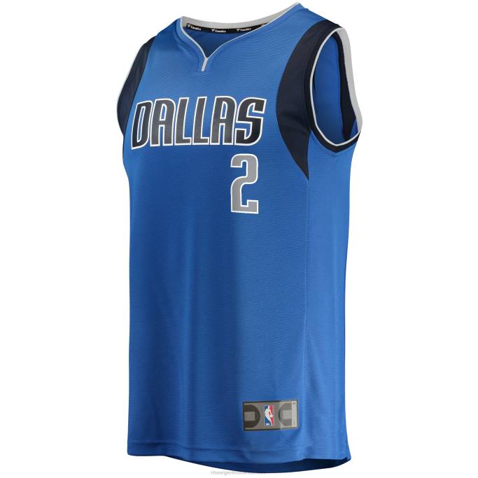 NBA 0F6D125 dallas mavericks kyrie irving royal fast break réplica jersey