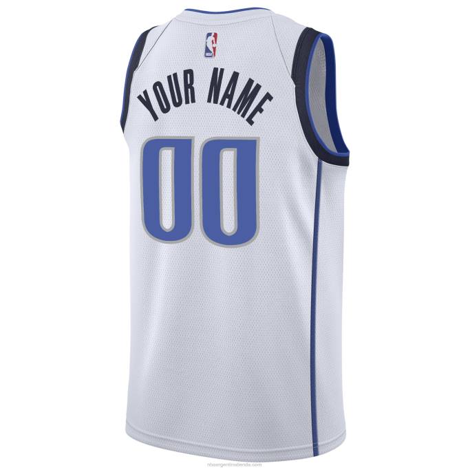 NBA 0F6D1272 Camiseta Dallas Mavericks Nike Swingman blanca personalizada