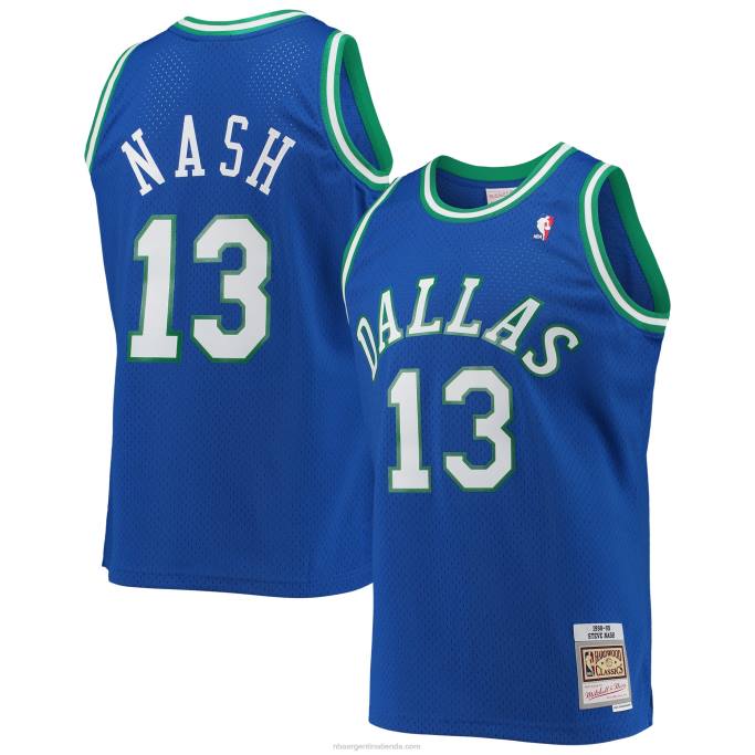 NBA 0F6D2329 dallas mavericks steve nash mitchell & ness blue hardwood classics swingman jersey