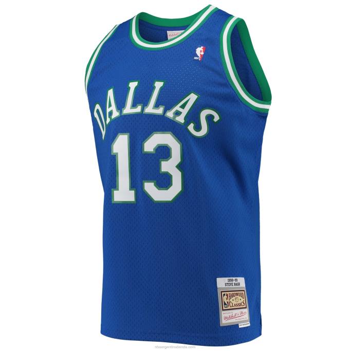 NBA 0F6D2329 dallas mavericks steve nash mitchell & ness blue hardwood classics swingman jersey