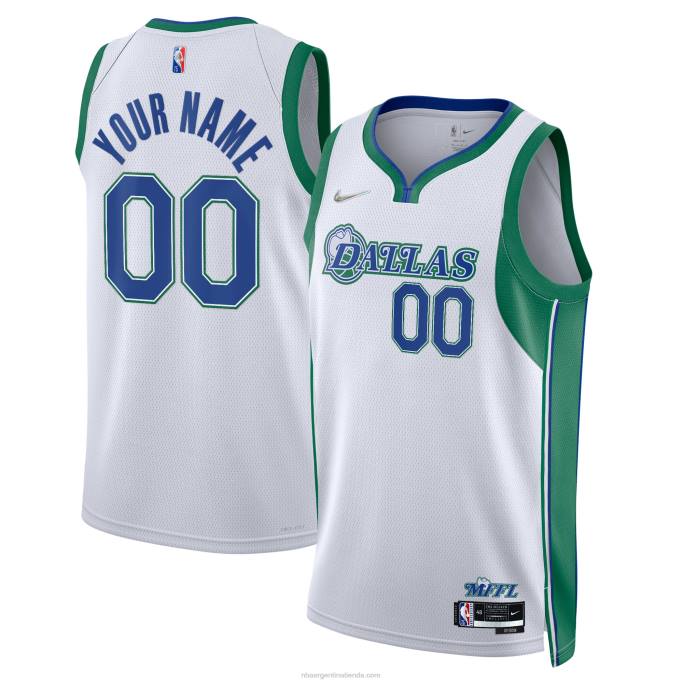 NBA 0F6D2868 Camiseta Dallas Mavericks Nike Swingman blanca personalizada