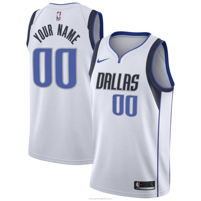 NBA 0F6D3095 Camiseta Dallas Mavericks Nike Swingman blanca personalizada
