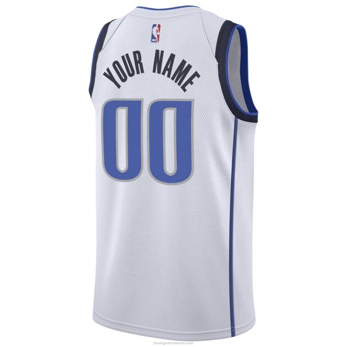 NBA 0F6D3095 Camiseta Dallas Mavericks Nike Swingman blanca personalizada