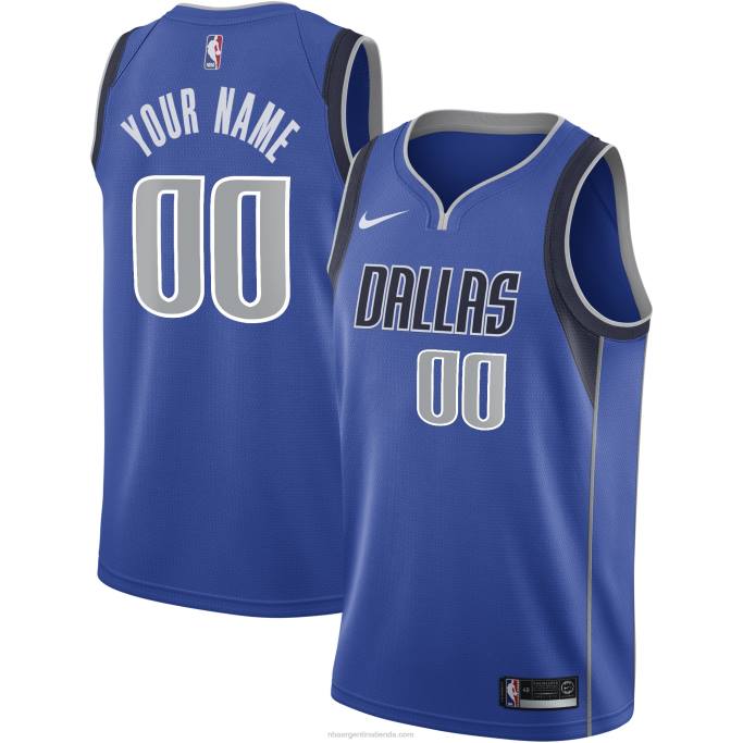 NBA 0F6D5585 Dallas Mavericks Nike azul Swingman camiseta personalizada