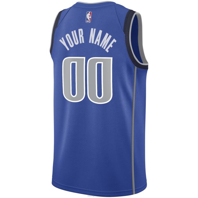 NBA 0F6D5585 Dallas Mavericks Nike azul Swingman camiseta personalizada