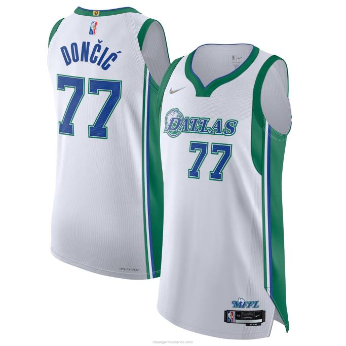 NBA 0F6D5826 dallas mavericks luka doncic nike blanco auténtico playera de jugador