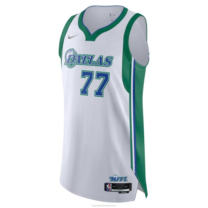 NBA 0F6D5826 dallas mavericks luka doncic nike blanco auténtico playera de jugador