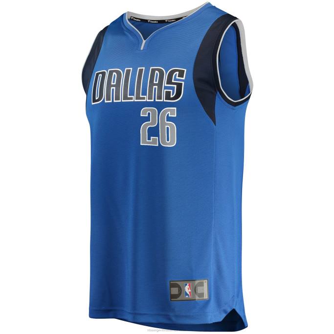 NBA 0F6D5834 dallas mavericks spencer dinwiddie royal fast break réplica jersey
