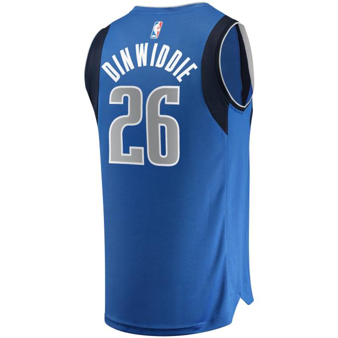 NBA 0F6D5834 dallas mavericks spencer dinwiddie royal fast break réplica jersey