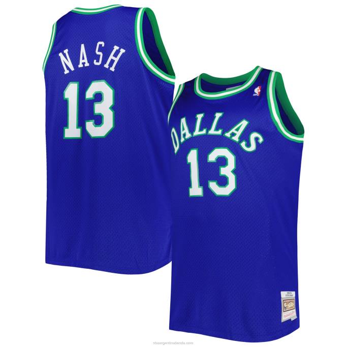 NBA 0F6D6705 dallas mavericks steve nash mitchell & ness blue big & tall hardwood classics swingman jersey