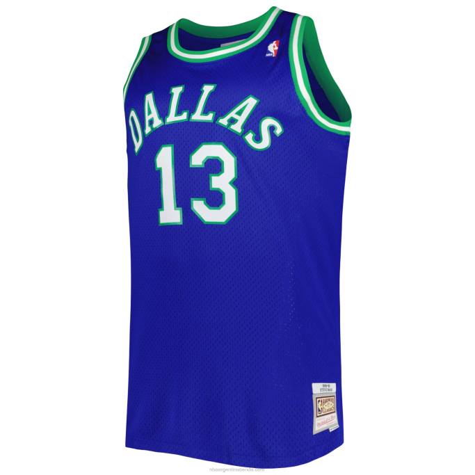 NBA 0F6D6705 dallas mavericks steve nash mitchell & ness blue big & tall hardwood classics swingman jersey