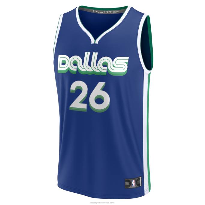 NBA 0F6D6828 dallas mavericks spencer dinwiddie azul fastbreak camiseta
