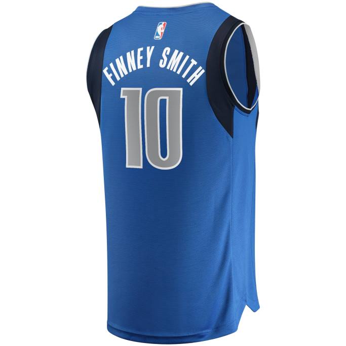 NBA 0F6D6908 dallas mavericks dorian finney-smith azul réplica de camiseta de descanso rápido
