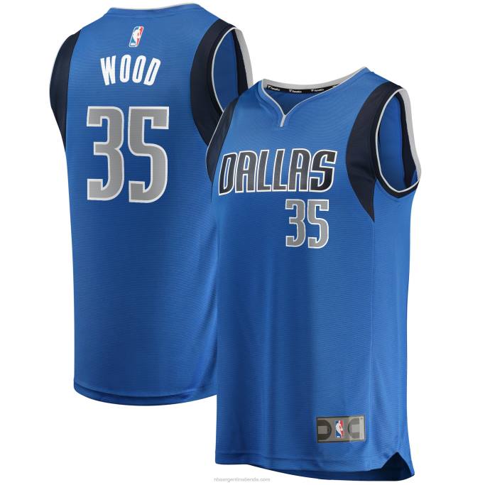 NBA 0F6D7979 réplica de camiseta azul de dallas mavericks christian wood fast break