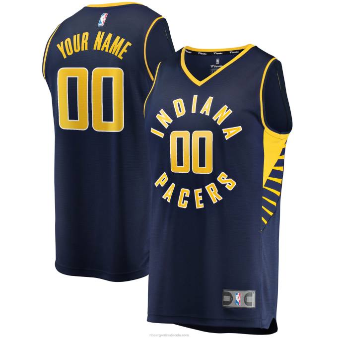 NBA 0F6D1068 réplica de camiseta personalizada indiana pacers navy fast break