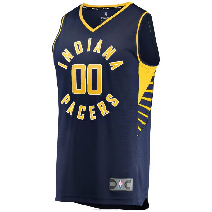 NBA 0F6D1068 réplica de camiseta personalizada indiana pacers navy fast break