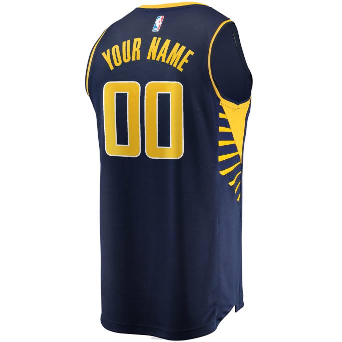 NBA 0F6D1068 réplica de camiseta personalizada indiana pacers navy fast break