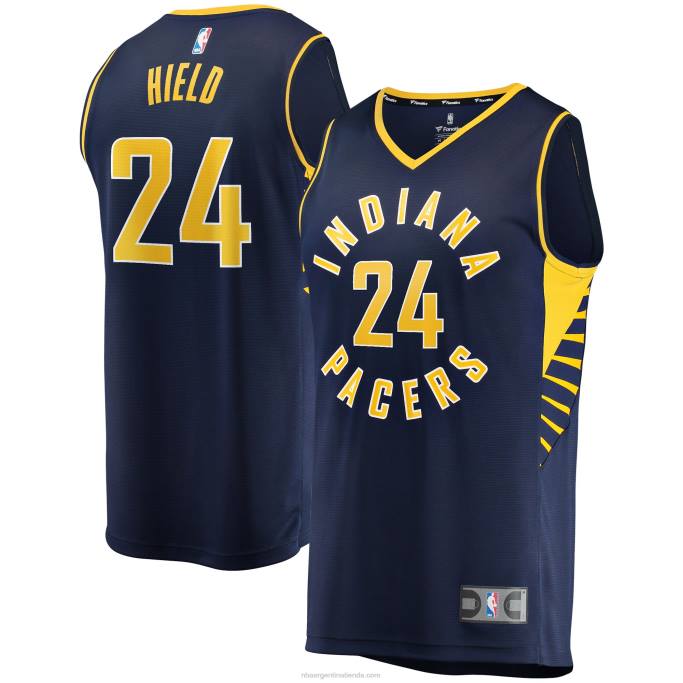 NBA 0F6D3147 réplica de camiseta indiana pacers buddy hield navy fast break