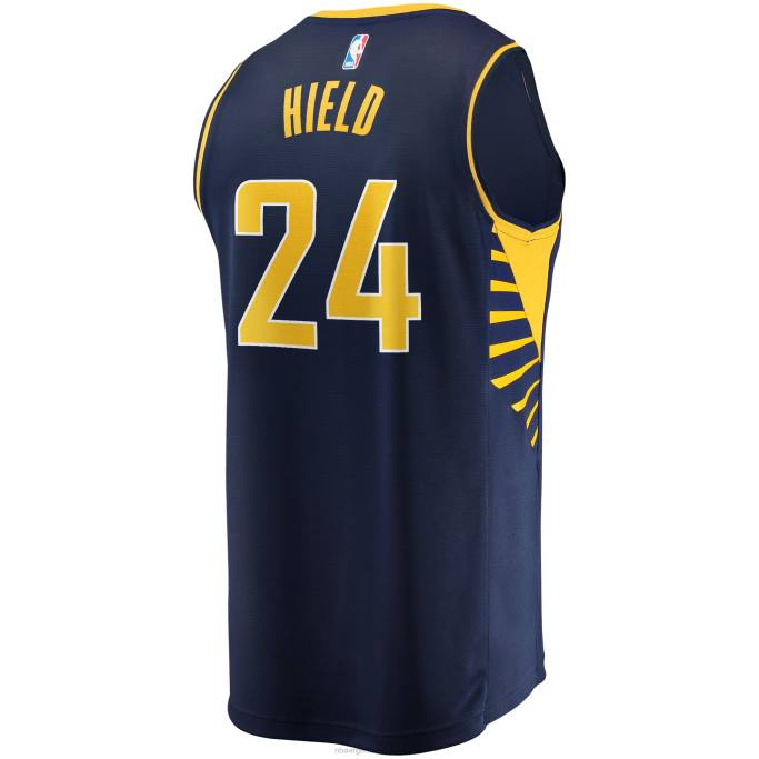 NBA 0F6D3147 réplica de camiseta indiana pacers buddy hield navy fast break