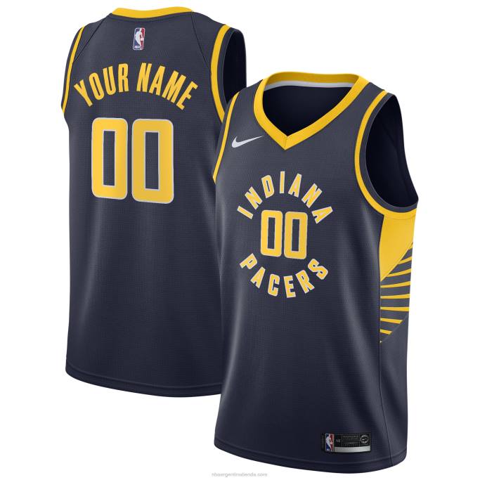 NBA 0F6D3413 Camiseta personalizada Indiana Pacers Nike Navy Swingman
