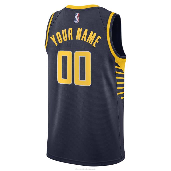 NBA 0F6D3413 Camiseta personalizada Indiana Pacers Nike Navy Swingman