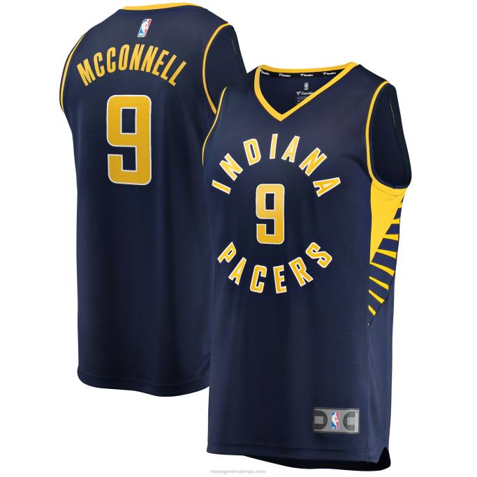 NBA 0F6D4982 indiana pacers t.j. Réplica de camiseta de jugador McConnell Navy Fast Break