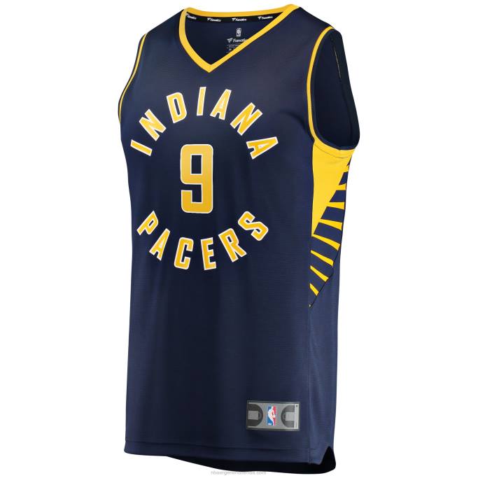 NBA 0F6D4982 indiana pacers t.j. Réplica de camiseta de jugador McConnell Navy Fast Break