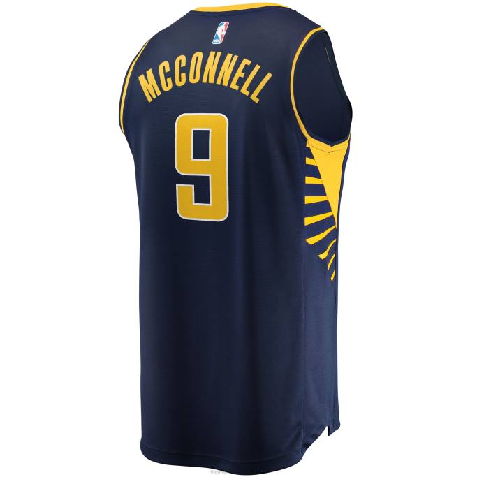 NBA 0F6D4982 indiana pacers t.j. Réplica de camiseta de jugador McConnell Navy Fast Break