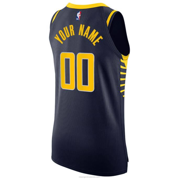 NBA 0F6D5209 Indiana Pacers Nike azul marino auténtica camiseta personalizada