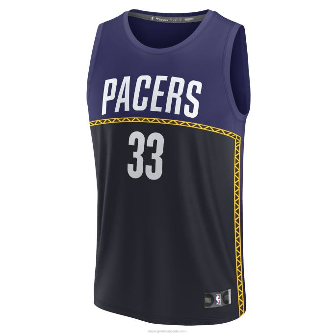 NBA 0F6D6622 Indiana Pacers Myles Turner azul Fastbreak Jersey
