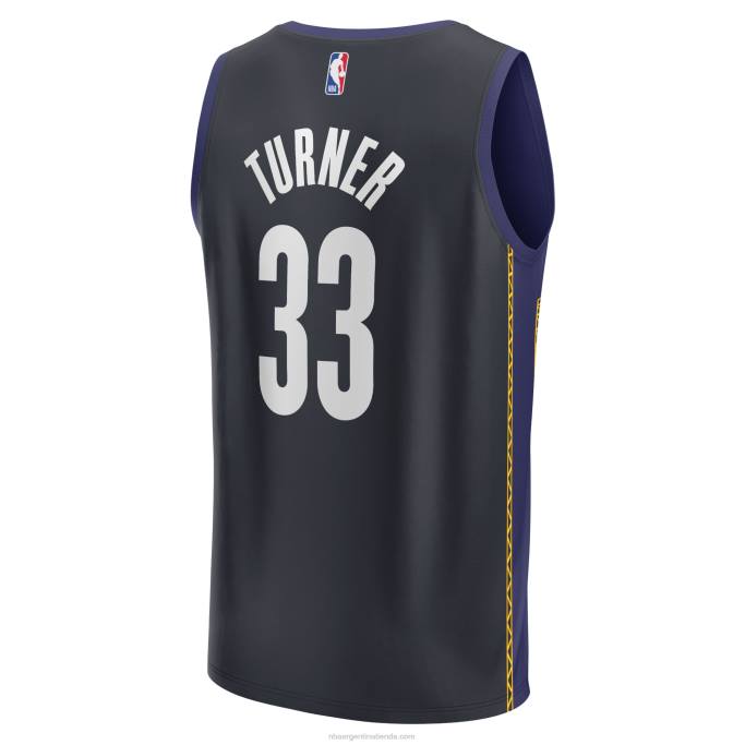 NBA 0F6D6622 Indiana Pacers Myles Turner azul Fastbreak Jersey