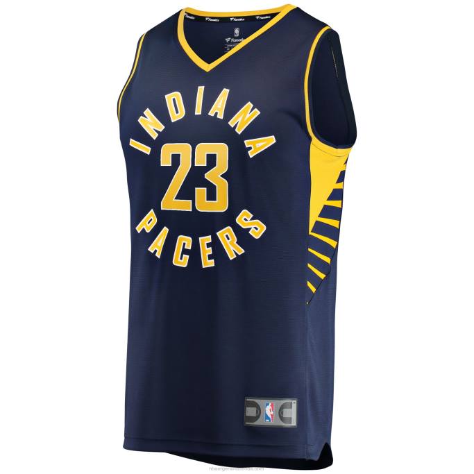NBA 0F6D8106 Indiana Pacers isaiah jackson réplica de camiseta azul marino fast break
