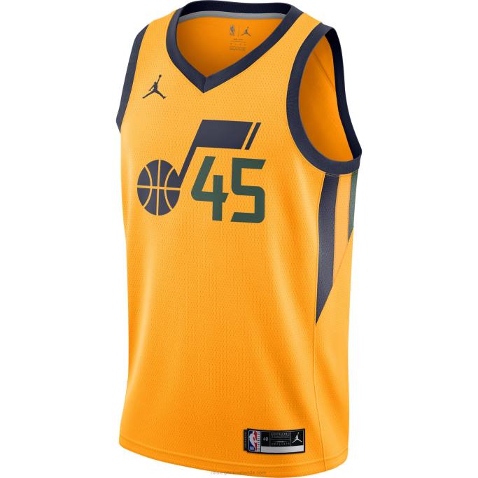 NBA 0F6D11396 utah jazz donovan mitchell jordan marca oro swingman jersey
