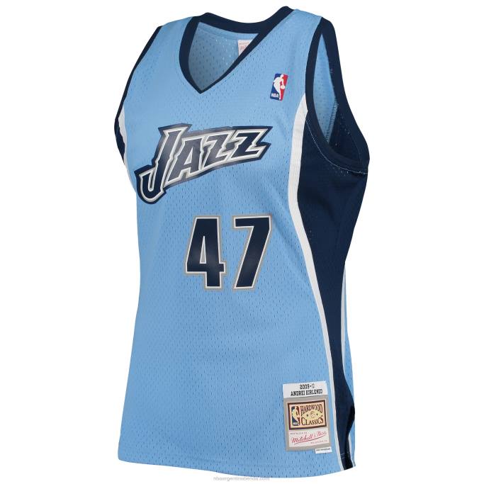 NBA 0F6D1526 utah jazz andrei kirilenko mitchell & ness polvo azul hardwood classics swingman jersey