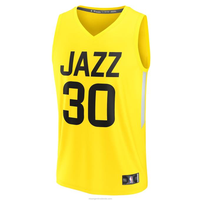 NBA 0F6D1876 utah jazz ochai agbaji amarillo fast break replica jugador jersey