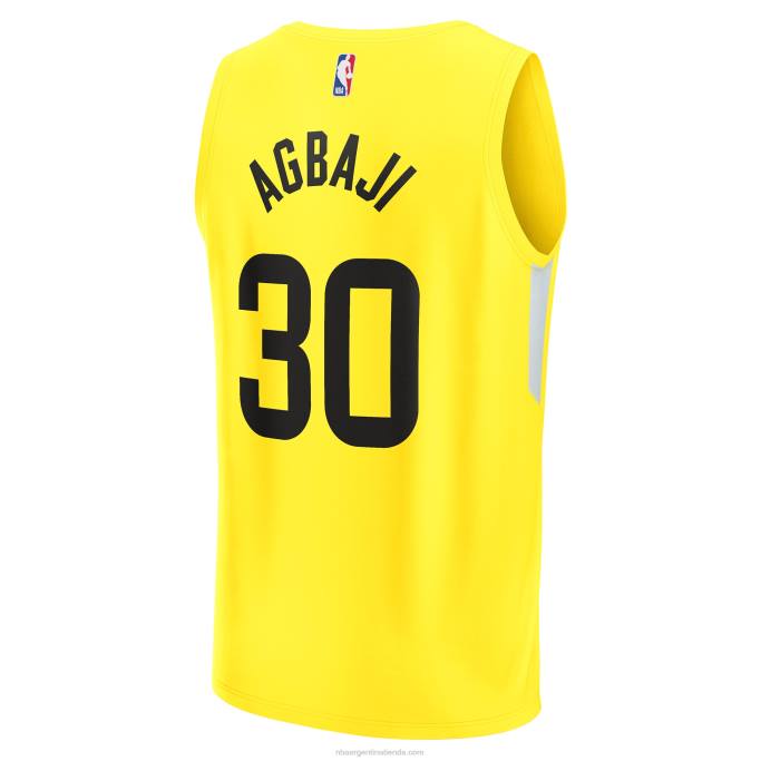 NBA 0F6D1876 utah jazz ochai agbaji amarillo fast break replica jugador jersey