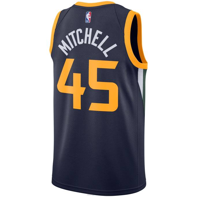 NBA 0F6D3141 camiseta de utah jazz donovan mitchell nike azul marino swingman